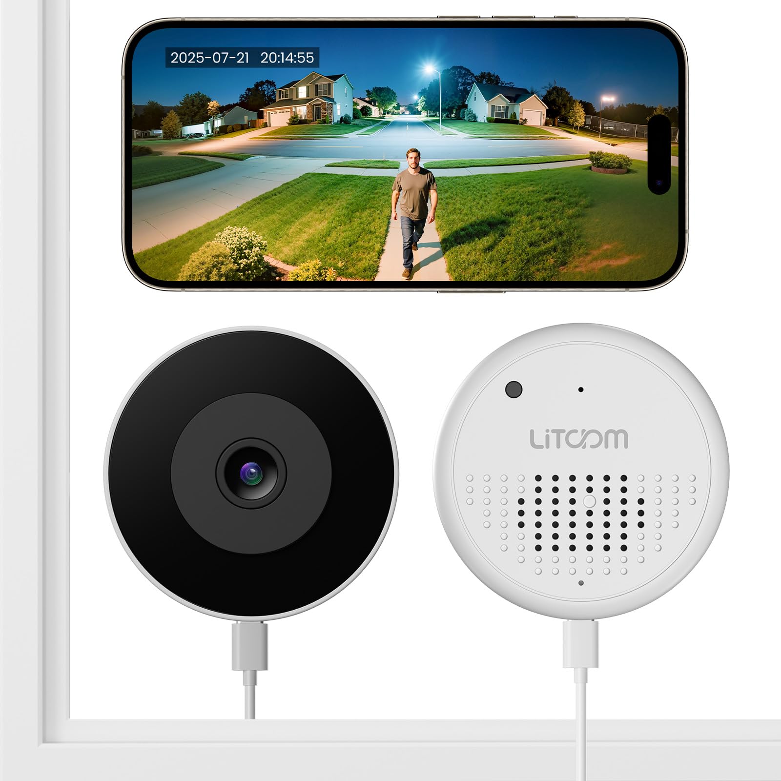Amazon.com: litokam Window Camera 3MP 2K, 2.4GHz & 5GHz Indoor